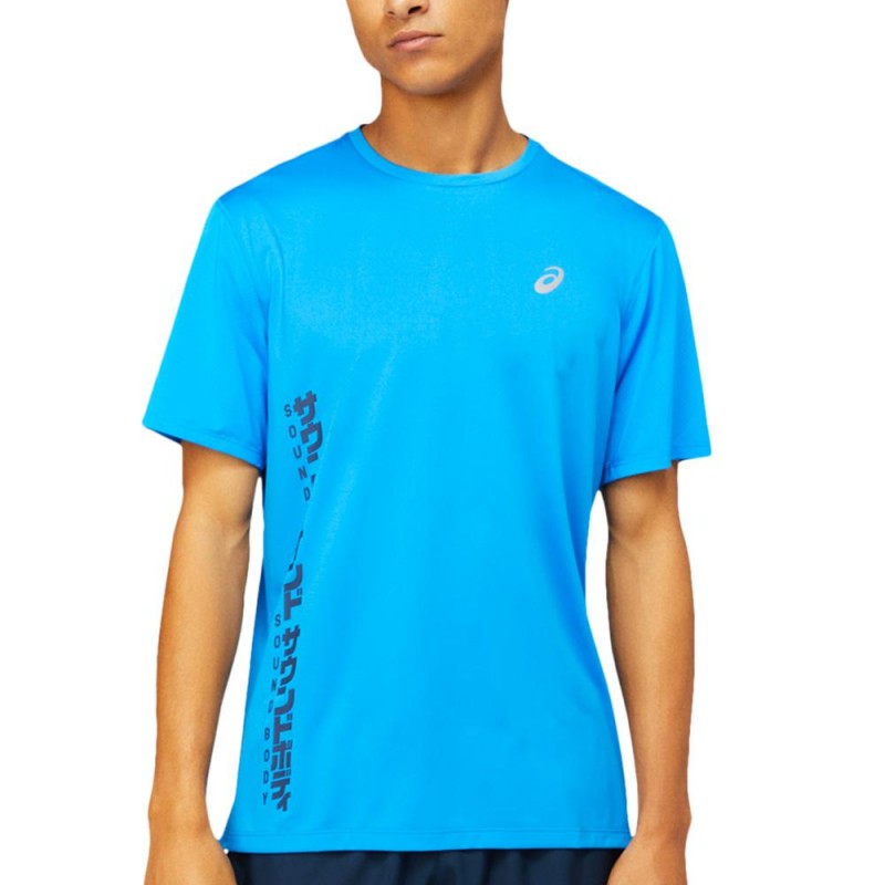 Camiseta Asics Run SS Top Electric Blue French Blue Camiseta Asics Run SS Top Electric Blue French Blue
