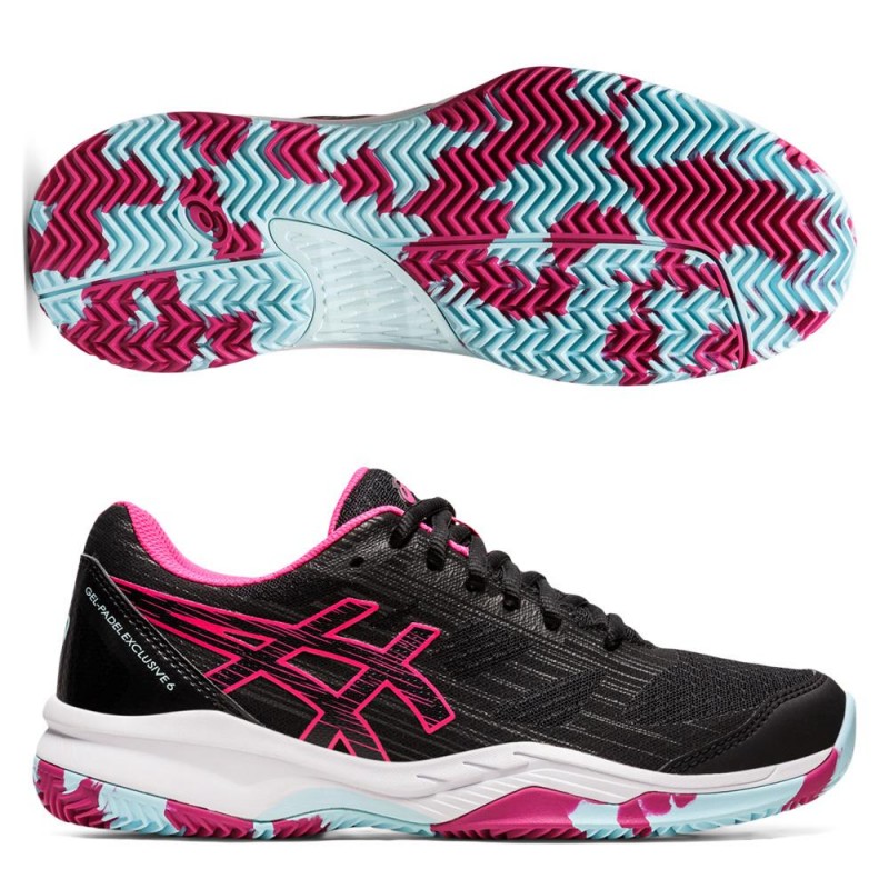Asics Gel Padel Exclusive 6 Black Pink Glo Asics Gel Padel Exclusive 6 Black Pink Glo