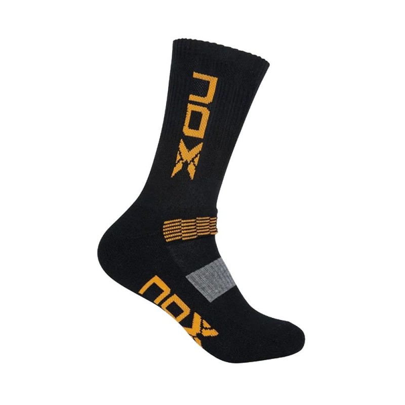 Calcetines Nox Largos M Negros Logo Naranja Calcetines Nox Largos M Negros Logo Naranja