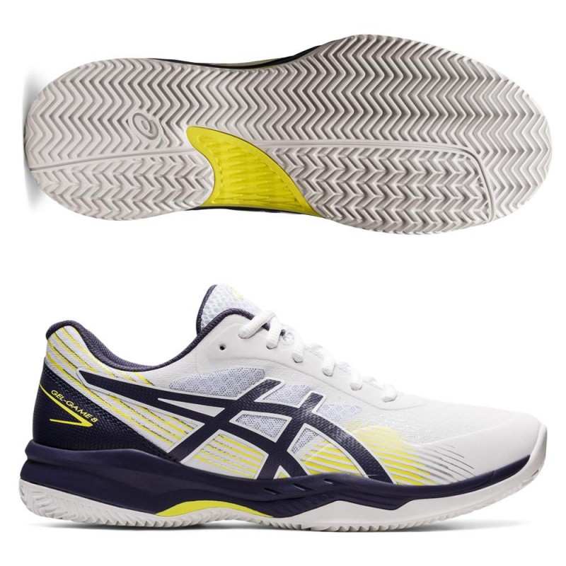 Asics Gel Game 8 Clay White Asics Gel Game 8 Clay White