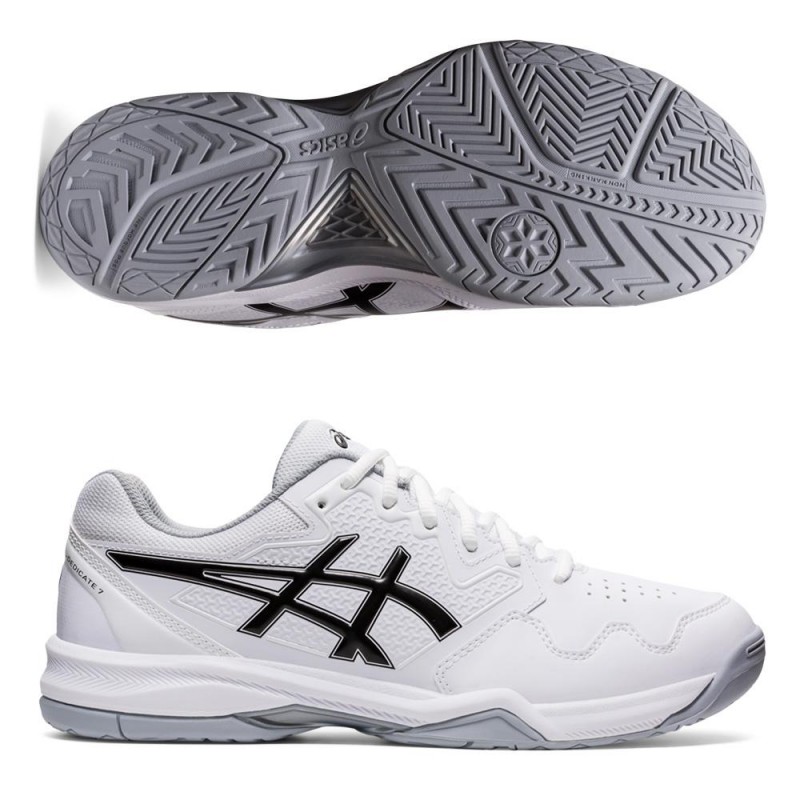 Asics Gel Dedicate 7 Clay White Black Asics Gel Dedicate 7 Clay White Black