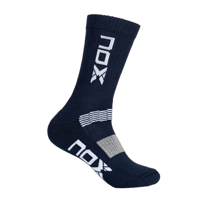 Calcetines Nox Largos M Azules Logo Blanco Calcetines Nox Largos M Azules Logo Blanco
