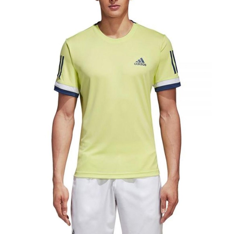 Camiseta Adidas Club 3STR Tee Amarilla Fluor