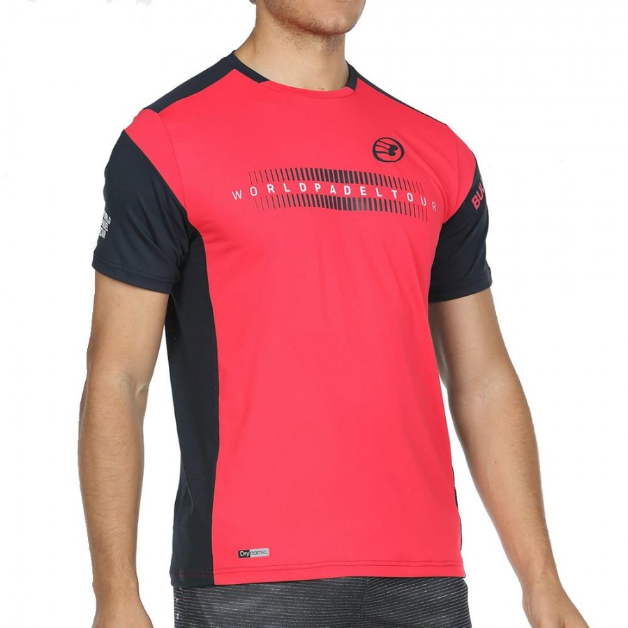 Camiseta Bullpadel Ride Neon Crimson