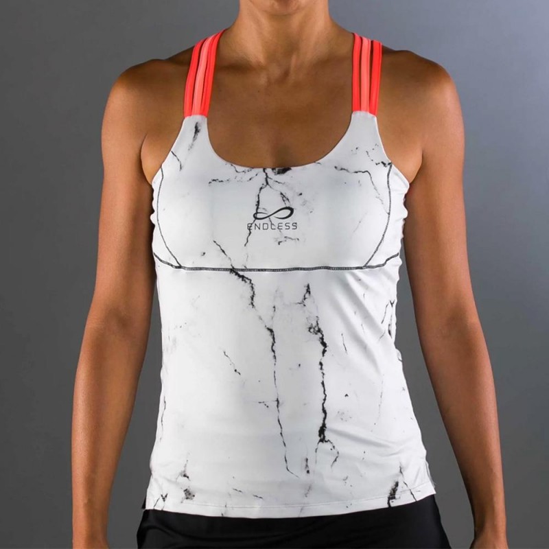 Camiseta Endless Glow Marmol Blanco Camiseta Endless Glow Marmol Blanco