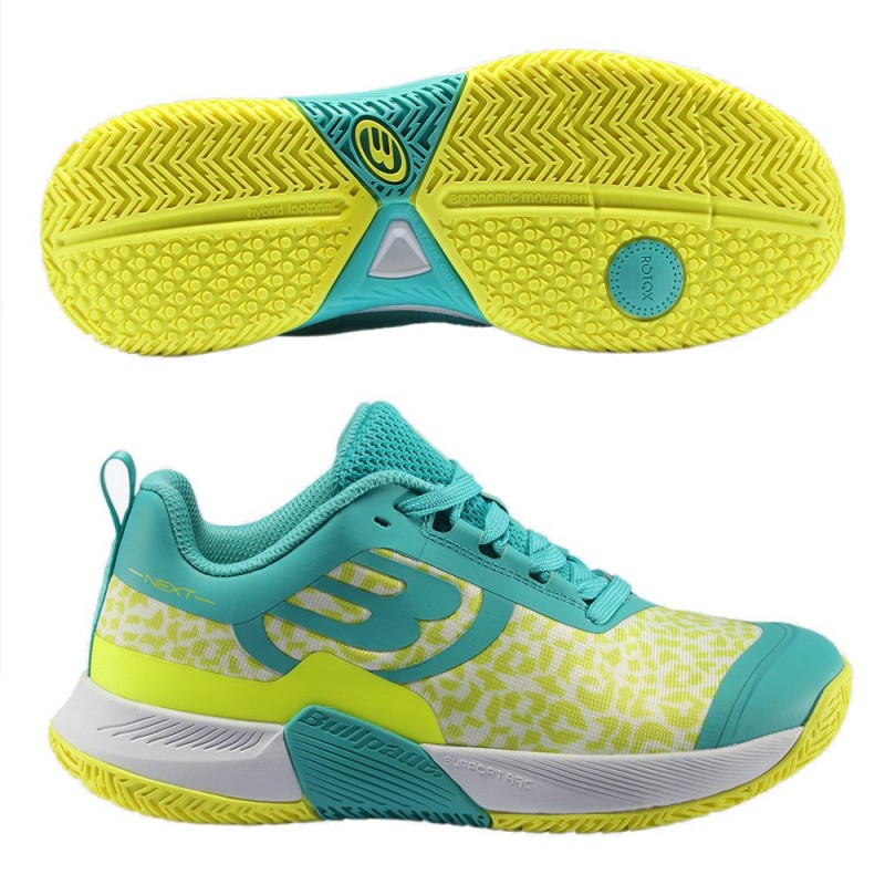 Chaussures Bullpadel Next Hybrid PRO W 22 Turquoise Chaussures Bullpadel Next Hybrid PRO W 22 Turquoise