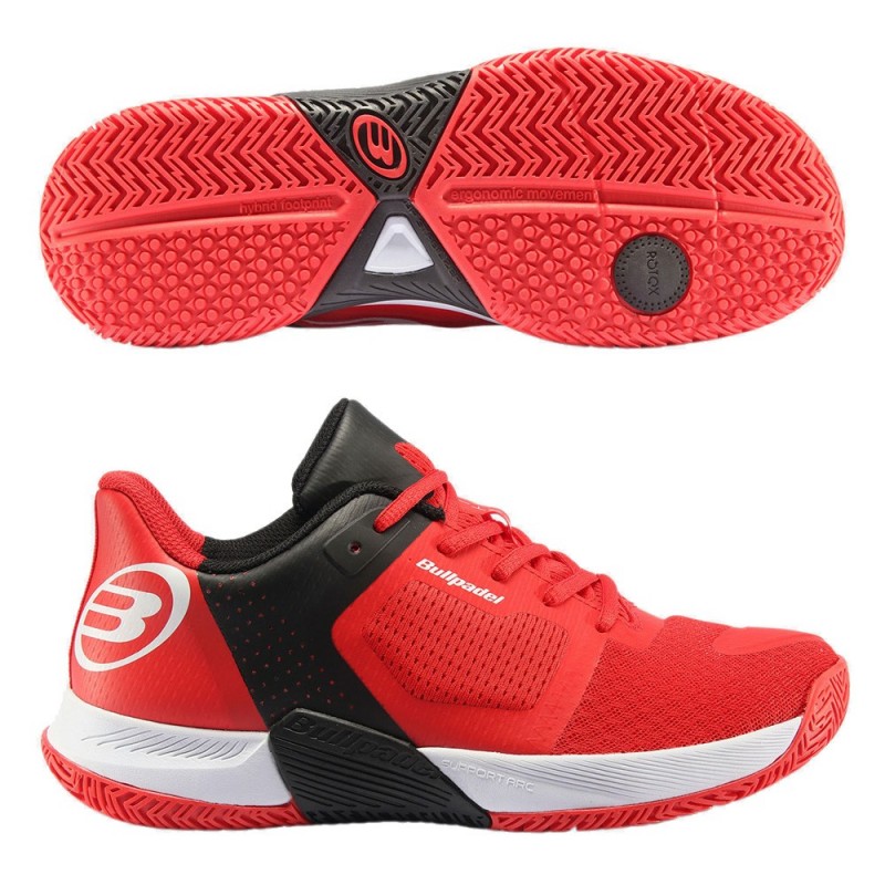 Chaussures Bullpadel Next Hybrid 22 Rouges Chaussures Bullpadel Next Hybrid 22 Rouges