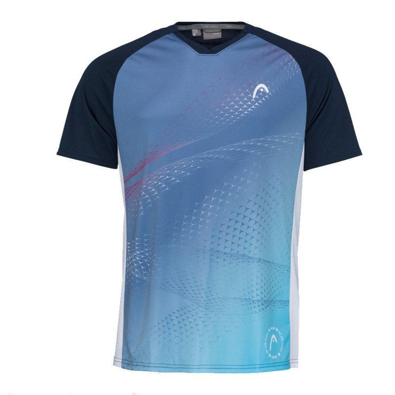 Camiseta Head Play Tech Imprimé Bleu Foncé Camiseta Head Play Tech Imprimé Bleu Foncé
