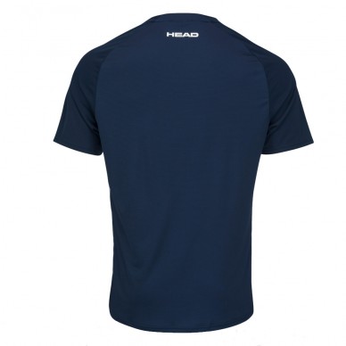 Camiseta Head Play Tech Imprimé Bleu Foncé