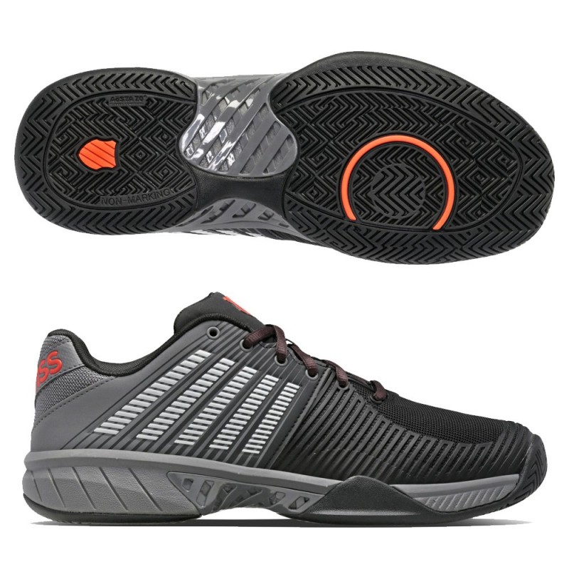 Chaussures Kswiss Express Light 2 Jet Noir Gris Chaussures Kswiss Express Light 2 Jet Noir Gris