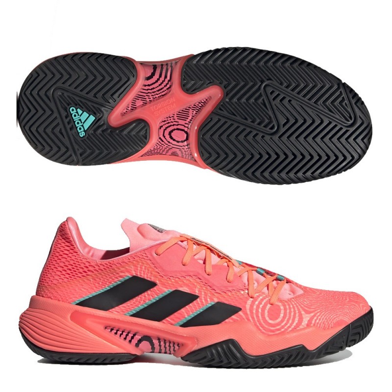 Chaussures Adidas Barricade M Turbo Core Noir Acide Rouge 2022