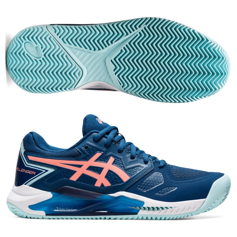 Asics Gel Challenger 13 Clay Light Indigo Goyave Asics Gel Challenger 13 Clay Light Indigo Goyave