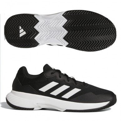 Chaussures Adidas Game Court 2 M FTWR Core Noir Blanc 2022