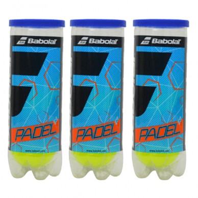 Pack 3 tubes Babolat Padel + Balles