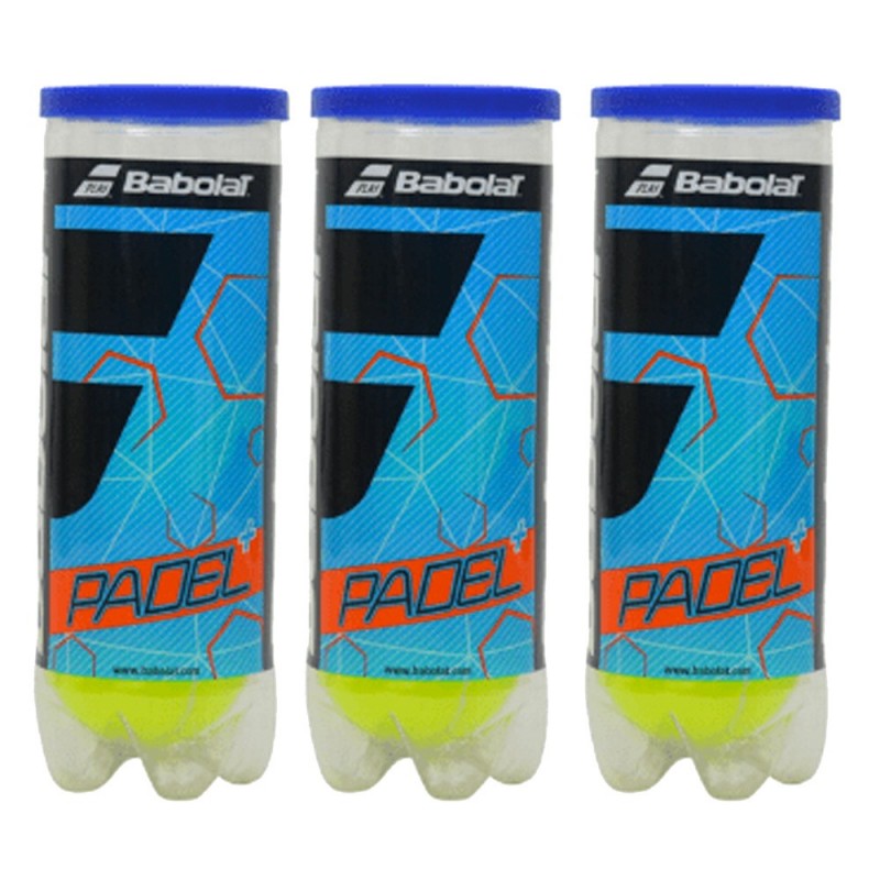 Pack 3 tubes Babolat Padel + Balles Pack 3 tubes Babolat Padel + Balles