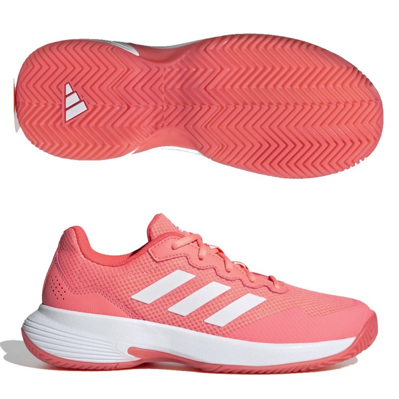 Chaussures Adidas Game Court 2 W Acid Rouge Blanc Turbo 2022