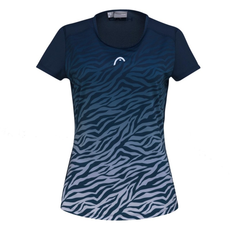 Camiseta Head Tie Break bleu foncé imprimé vision Camiseta Head Tie Break bleu foncé imprimé vision