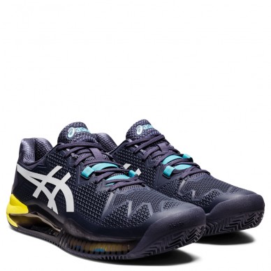 Asics Gel Resolution 8 Clay indigo brouillard blanc