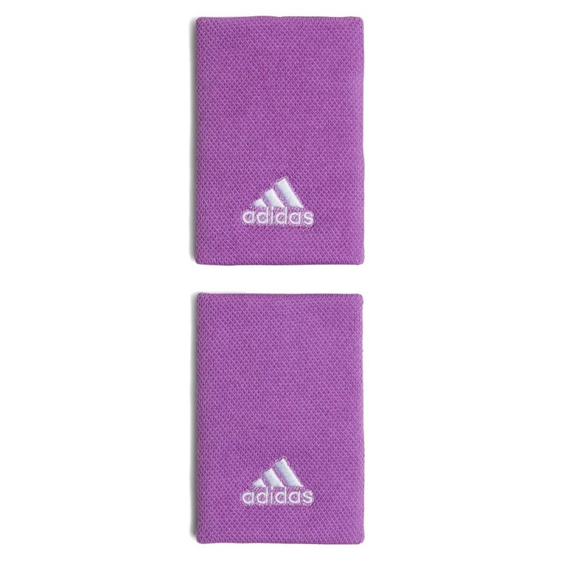 Poignets Adidas Tennis L Semi Pulse Lilas Blanc Poignets Adidas Tennis L Semi Pulse Lilas Blanc