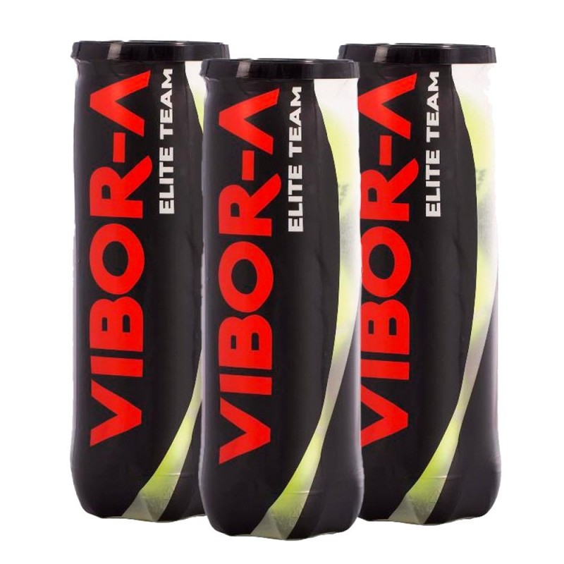 Pack 3 tubes Vibora Elite Team balles