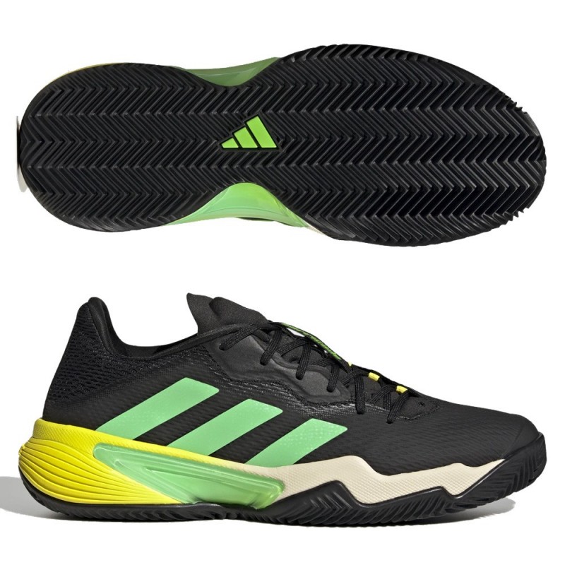 Chaussures Adidas Barricade M Clay blanc faisceau vert jaune 2022 Chaussures Adidas Barricade M Clay blanc faisceau vert jaune 2022