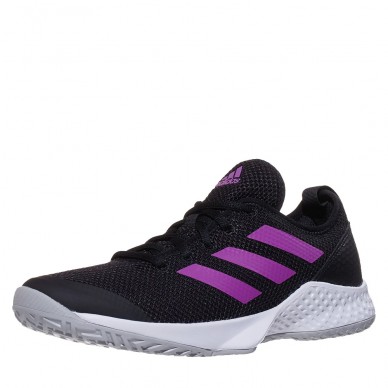 Chaussures Adidas Courtflash W core black semi pulse lilac 2022