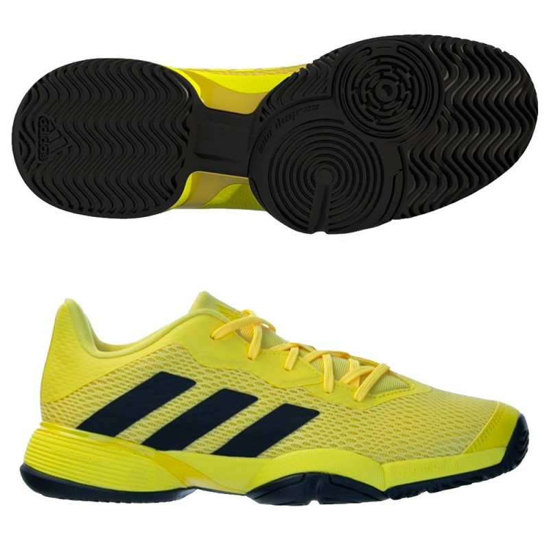 Chaussures Adidas Barricade JR impact yellow beam yellow 2022 Chaussures Adidas Barricade JR impact yellow beam yellow 2022