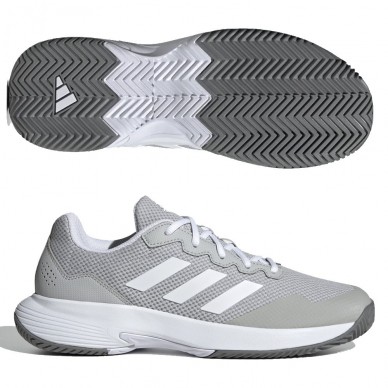 Chaussures Adidas GameCourt 2 M grey two ftwr white 2022