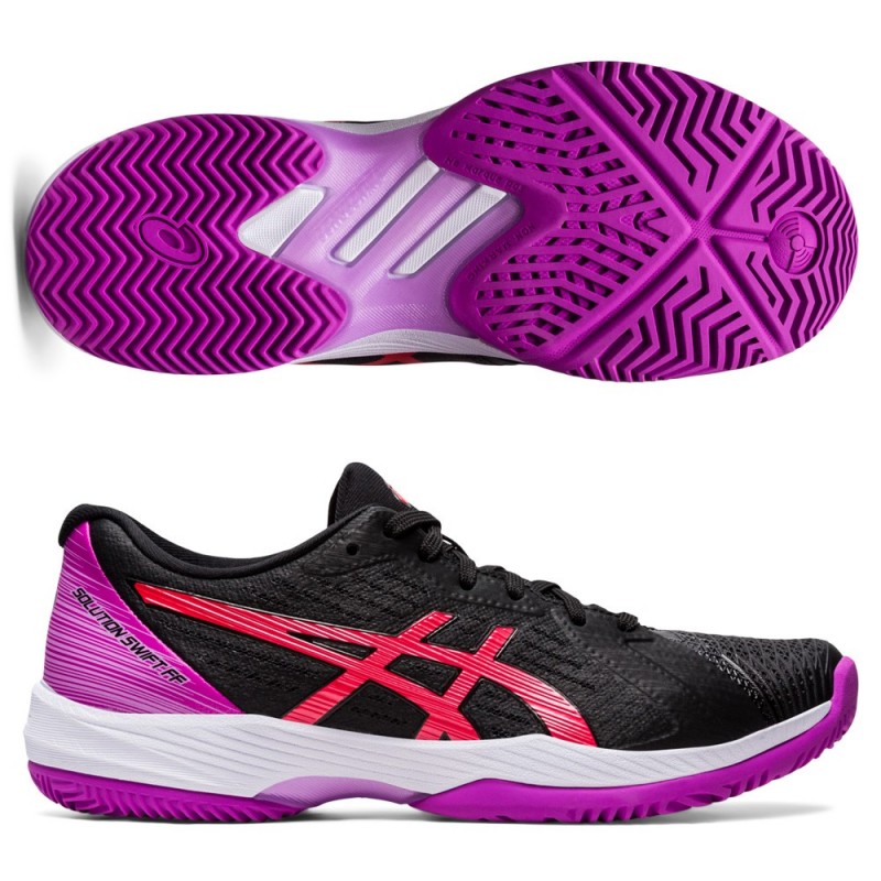 Asics Solution Swift FF Padel black red alert Asics Solution Swift FF Padel black red alert