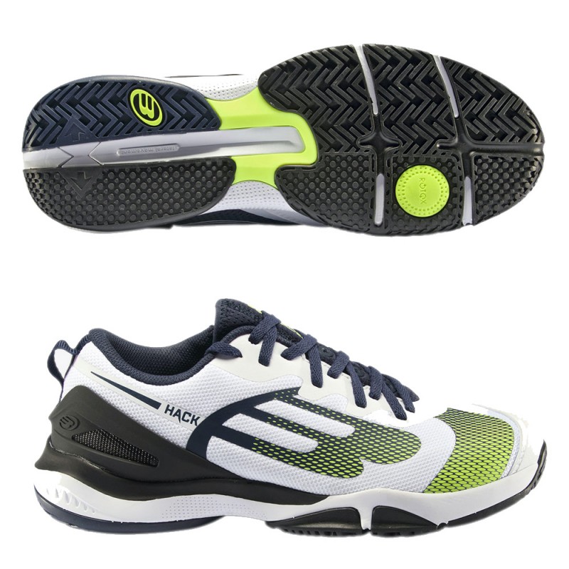 Bullpadel Hack Hybrid Fly 22 chaussures blanches Bullpadel Hack Hybrid Fly 22 chaussures blanches