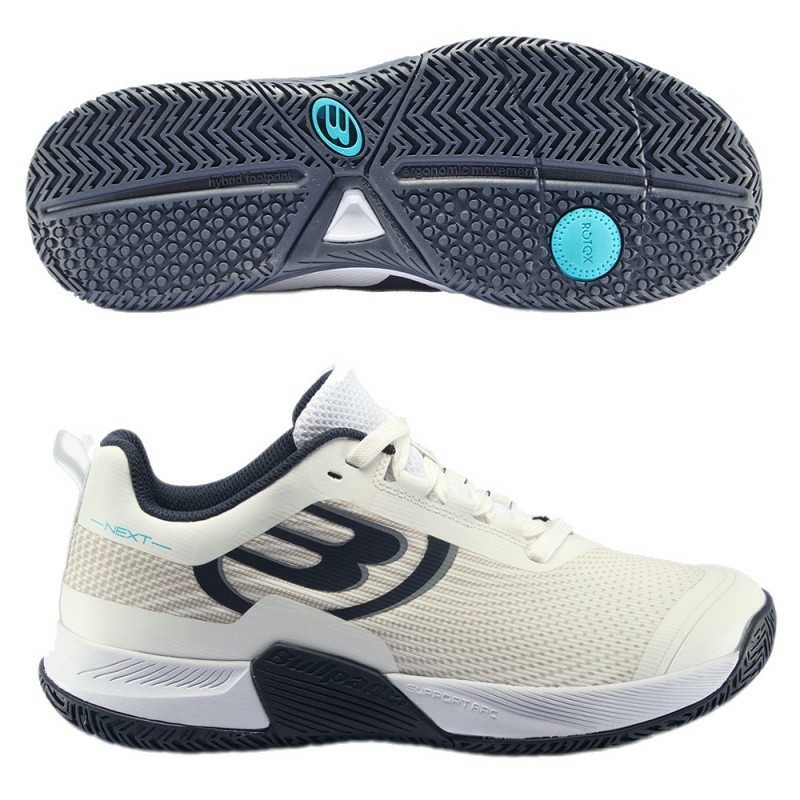 Chaussures Bullpadel Next Hybrid Pro 22 blanc marine Chaussures Bullpadel Next Hybrid Pro 22 blanc marine
