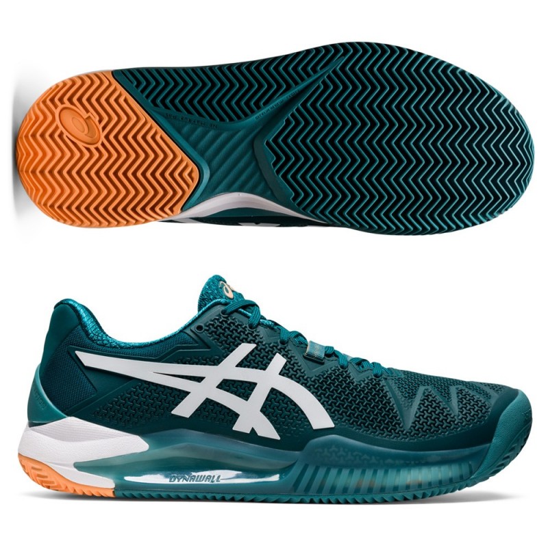 Asics Gel Resolution 8 Clay velvet pine white Asics Gel Resolution 8 Clay velvet pine white