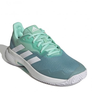 Chaussures Adidas CourtJam Control W facile vert blanc 2022