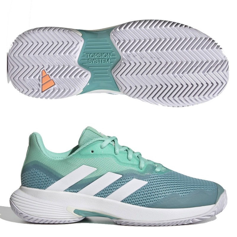 Chaussures Adidas CourtJam Control W facile vert blanc 2022 Chaussures Adidas CourtJam Control W facile vert blanc 2022