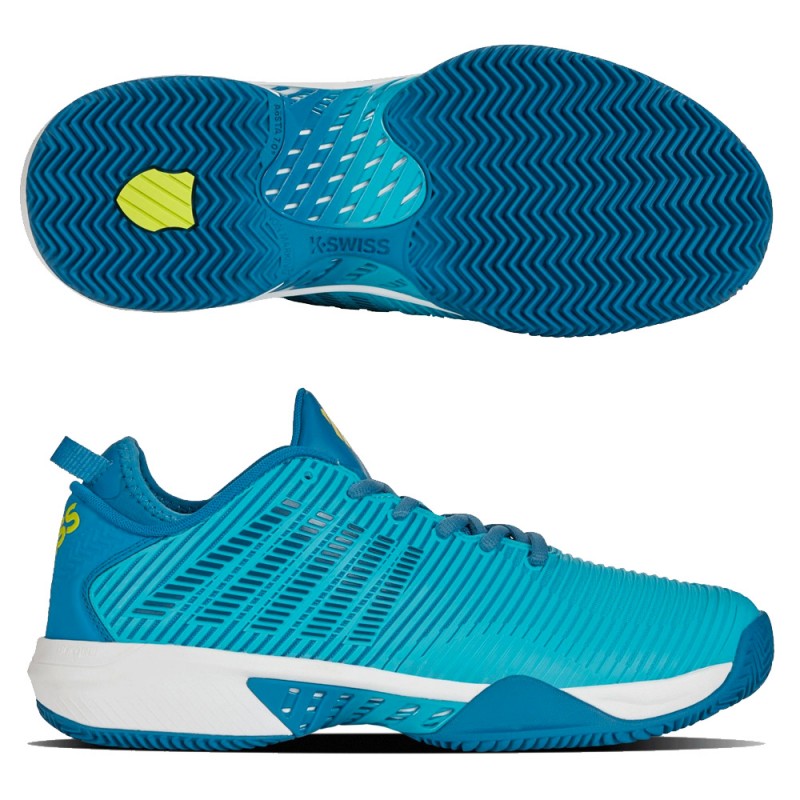 Chaussures Kswiss Hypercourt Supreme HB scuba bleu céleste Chaussures Kswiss Hypercourt Supreme HB scuba bleu céleste