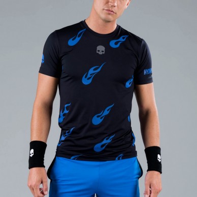 T-Shirt Hydrogen Fraquettes Tech Tee noir bleu