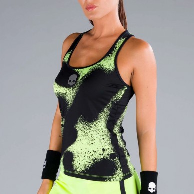 Hydrogen Spray Tank Top jaune fluo