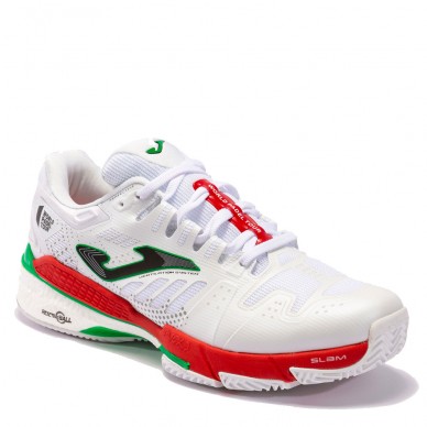 Chaussures Joma T.SLAM MEN 2202 Blanc Rouge