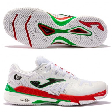 Chaussures Joma T.SLAM MEN 2202 Blanc Rouge