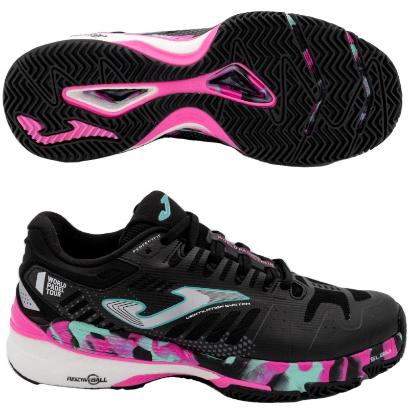 Chaussures Joma T.SLAM LADY 2201 Noir Fuchsia Chaussures Joma T.SLAM LADY 2201 Noir Fuchsia