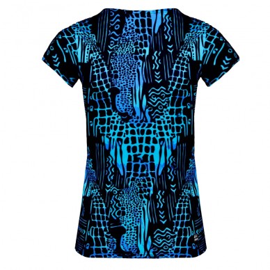 T-shirt Bidi Badu Bella 2.0 Tech V-Neck TEE bleu foncé