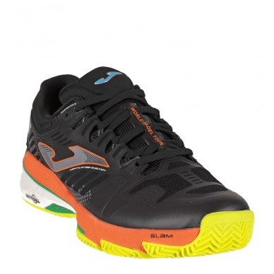 Chaussures Joma T.SLAM MEN 2201 noir orange fluo