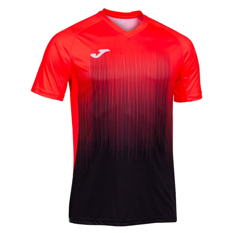 T-shirt Joma Tiger IV noir corail T-shirt Joma Tiger IV noir corail