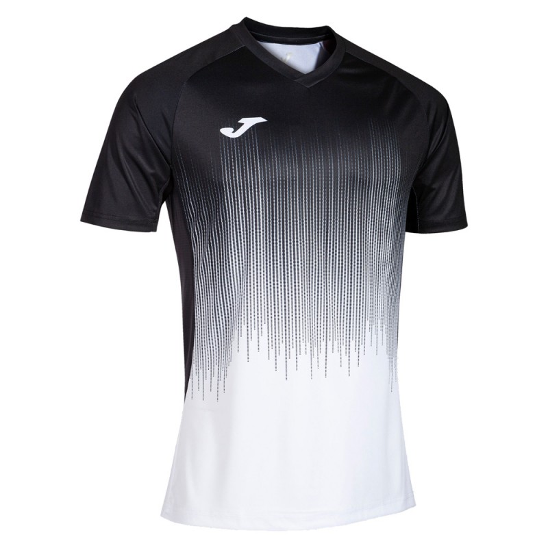 T-shirt Joma Tiger IV blanc noir T-shirt Joma Tiger IV blanc noir