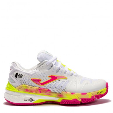 Chaussures Joma T.SLAM LADY 2202 blanc fuchsia