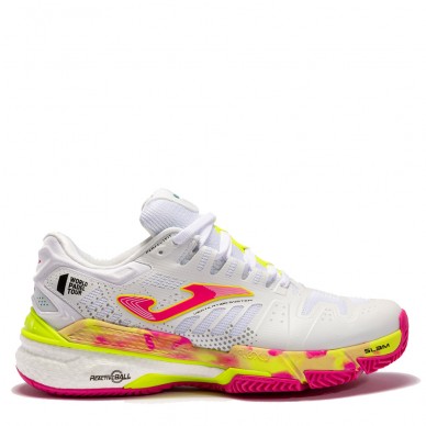 Chaussures Joma T.SLAM LADY 2202 blanc fuchsia