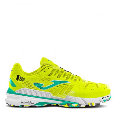 Chaussures padel Joma T.SLAM LADY 2209 jaune fluo turquoise