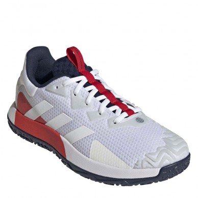 Adidas SoleMatch Control M OC Chaussures Blanc Rouge