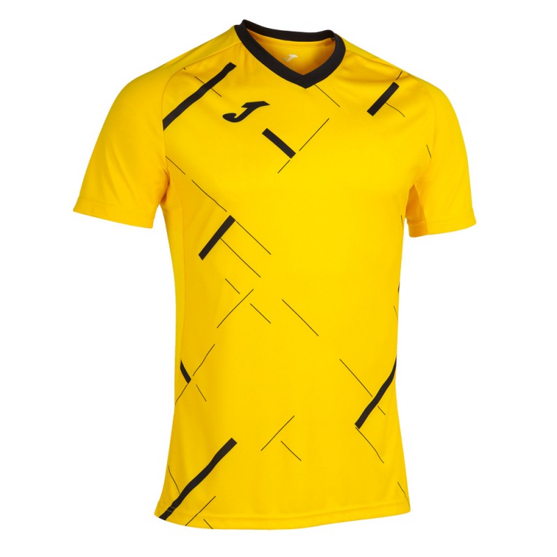 T-shirt Joma Tiger III jaune noir T-shirt Joma Tiger III jaune noir