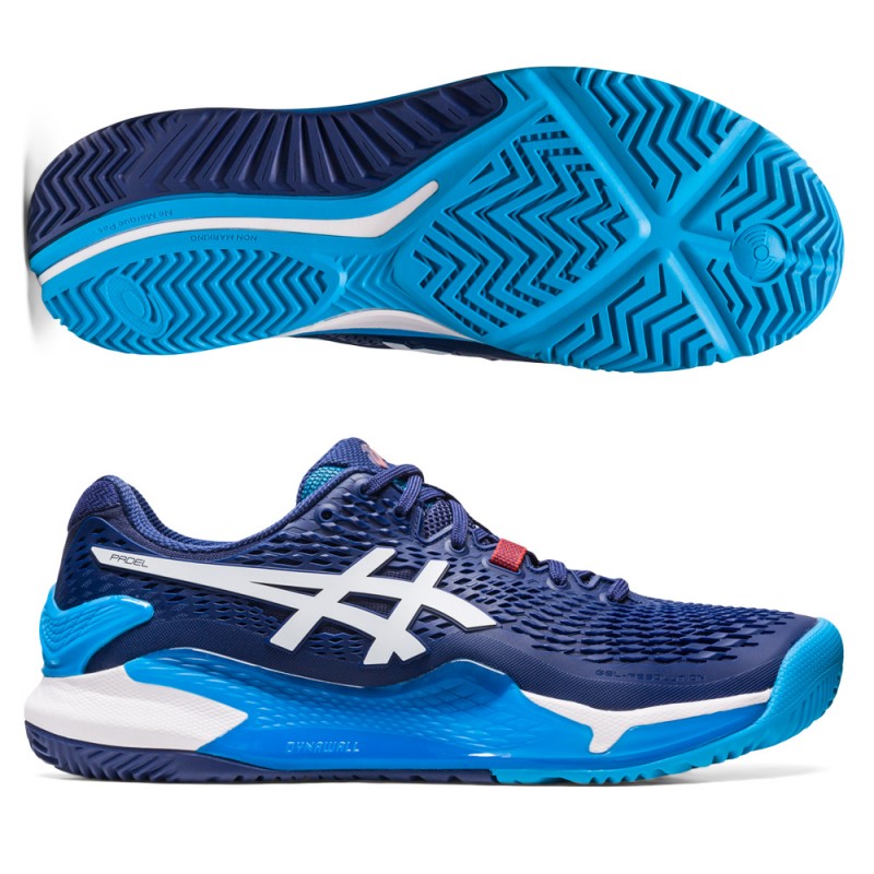 Chaussures Asics Gel Resolution 9 Padel indigo blue white